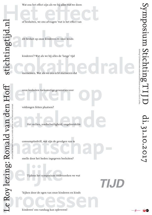 Affiche TIJD-symposium 2017 door Jurgen Jasper Affiche TIJD-symposium 2017 door Jurgen Jasper