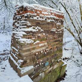 Ecokathedralen onder sneeuwdeken Ecokathedralen onder sneeuwdeken