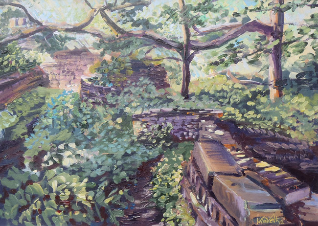 Schilderij Ecokathedraal Wim Velt Schilderij Ecokathedraal Wim Velt