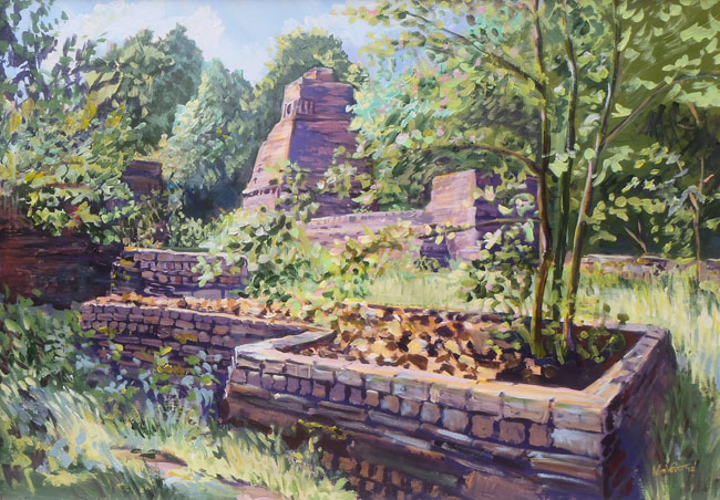 Schilderij Ecokathedraal Wim Velt Schilderij Ecokathedraal Wim Velt